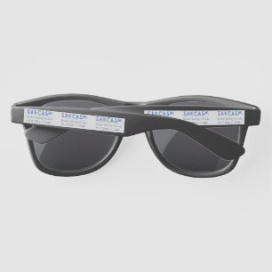 SlipperyJoe's Sarcasm funny slogan saying playful  Sunglasses