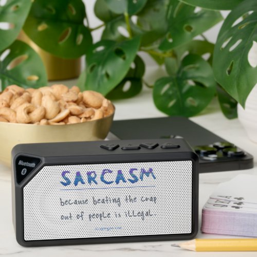 SlipperyJoe's sarcasm polished metal illusion high Bluetooth Speaker