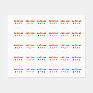 SlipperyJoe's sausage fest words long meat juicy t Labels