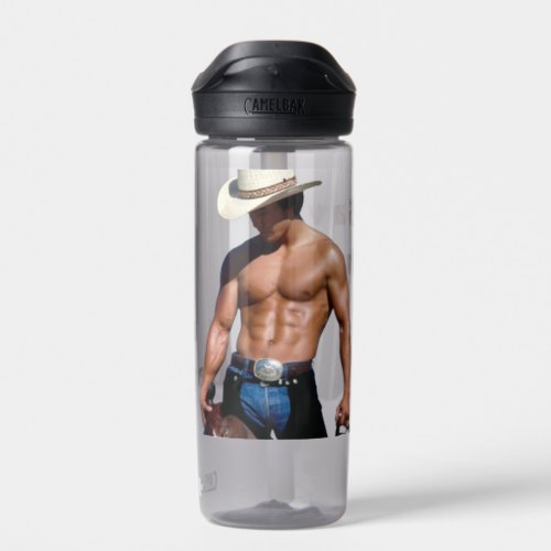 SlipperyJoes Save a horse Ride A Cowboy muscular  Water Bottle