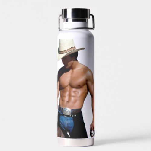SlipperyJoes Save a horse Ride A Cowboy muscular  Water Bottle