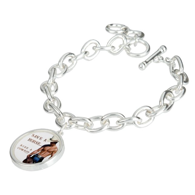 SlipperyJoe's save horse ride straw cowboy hat mus Bracelet (Side)