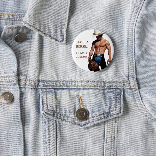 SlipperyJoe's save horse ride straw cowboy hat mus Button (In Situ)