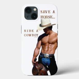 SlipperyJoe's save horse ride straw cowboy hat mus iPhone 13 Case