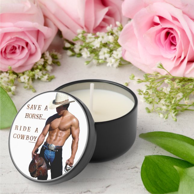 SlipperyJoe's save horse ride straw cowboy hat mus Mini Candle Favors (Insitu (Wedding))
