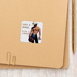 SlipperyJoe's save horse ride straw cowboy hat mus Patch