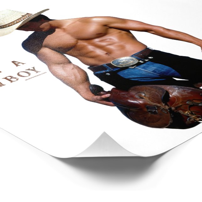 SlipperyJoe's save horse ride straw cowboy hat mus Photo Print (Corner)