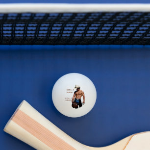 SlipperyJoe's save horse ride straw cowboy hat mus Ping Pong Ball