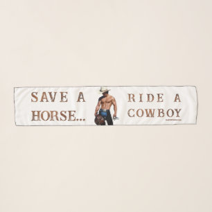 SlipperyJoe's save horse ride straw cowboy hat mus Scarf