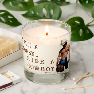 SlipperyJoe's save horse ride straw cowboy hat mus Scented Candle