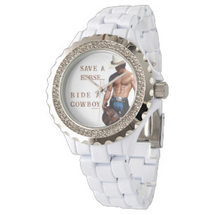 SlipperyJoe's save horse ride straw cowboy hat mus Watch