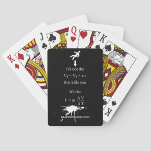 SlipperyJoe's Science math splatter stickman equat Poker Cards