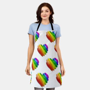 SlipperyJoe's sculptural three‑dimensional heart b Apron