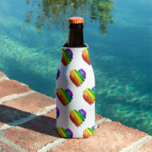 SlipperyJoe's sculptural three‑dimensional heart b Bottle Cooler