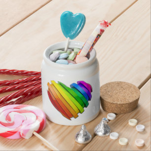 SlipperyJoe's sculptural three‑dimensional heart b Candy Jar