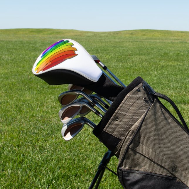 SlipperyJoe's sculptural three‑dimensional heart b Golf Head Cover (In Situ)