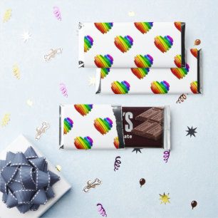 SlipperyJoe's sculptural three‑dimensional heart b Hershey Bar Favors