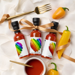 SlipperyJoe's sculptural three‑dimensional heart b Hot Sauces