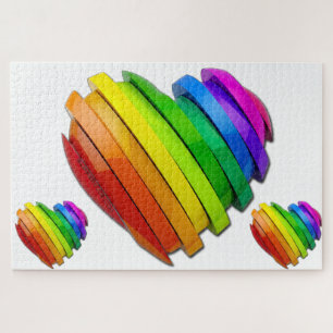 SlipperyJoe's sculptural three‑dimensional heart b Jigsaw Puzzle
