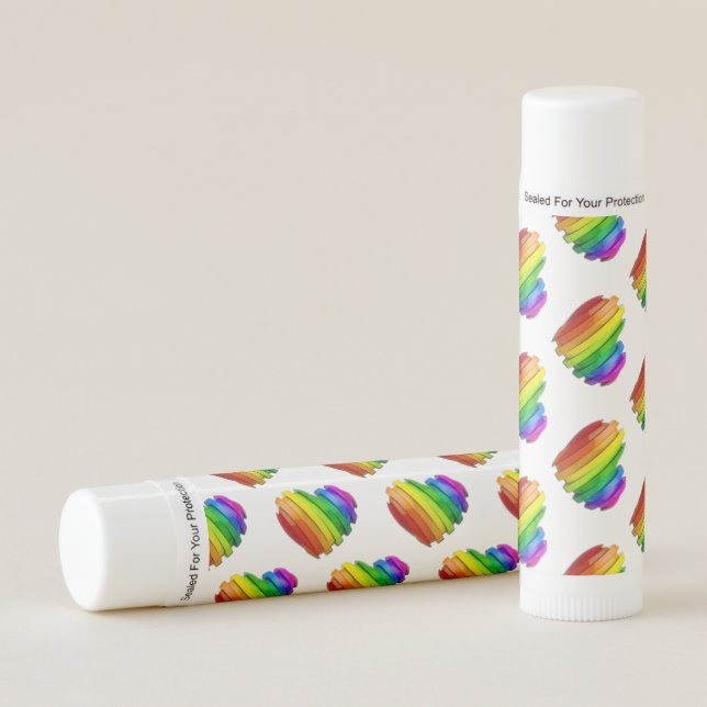 SlipperyJoe's sculptural three‑dimensional heart b Lip Balm (Front)