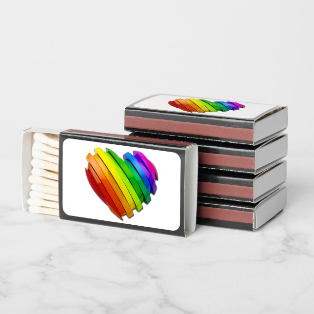 SlipperyJoe's sculptural three‑dimensional heart b Matchboxes (Stacked)