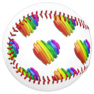 SlipperyJoe's sculptural three‑dimensional heart b Softball