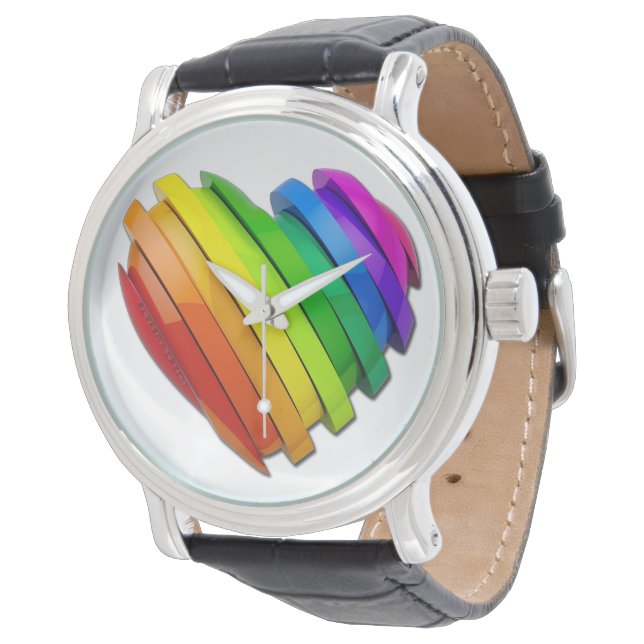 SlipperyJoe's sculptural three‑dimensional heart b Watch (Angled)