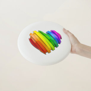 SlipperyJoe's sculptural three‑dimensional heart b Wham-O Frisbee