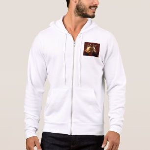 SlipperyJoe's shirtless men back-to-back Christmas Hoodie