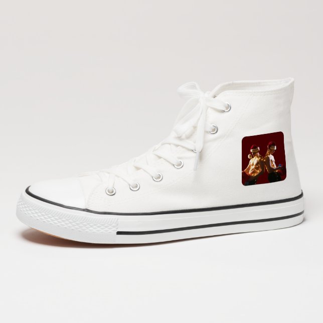 SlipperyJoe's shirtless men back-to-back Christmas Patch (On Shoe Ankle)