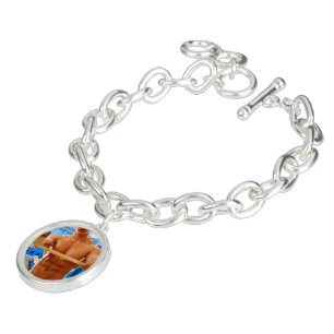SlipperyJoe's shirtless muscular man abs chest sho Bracelet