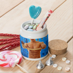 SlipperyJoe's shirtless muscular man abs chest sho Candy Jar