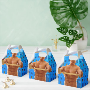 SlipperyJoe's shirtless muscular man abs chest sho Favor Boxes