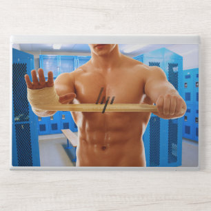 SlipperyJoe's shirtless muscular man abs chest sho HP Laptop Skin