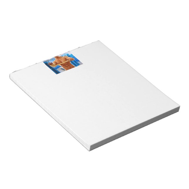 SlipperyJoe's shirtless muscular man abs chest sho Notepad (Angled)