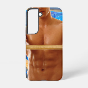 SlipperyJoe's shirtless muscular man abs chest sho Samsung Galaxy S22 Case