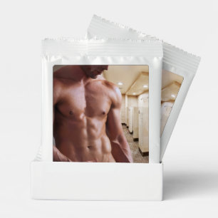 SlipperyJoe's shirtless muscular man torso sixpack Margarita Drink Mix