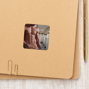 SlipperyJoe's shirtless muscular man torso sixpack Patch