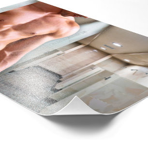 SlipperyJoe's shirtless muscular man torso sixpack Photo Print