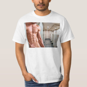 SlipperyJoe's shirtless muscular man torso sixpack T-Shirt