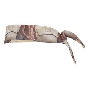 SlipperyJoe's shirtless muscular man torso sixpack Tie Headband