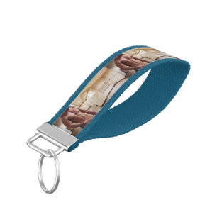 SlipperyJoe's shirtless muscular man torso sixpack Wrist Keychain