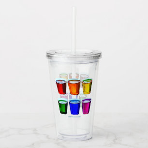 SlipperyJoe's shot glasses six cups arranged horiz