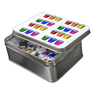 SlipperyJoe's shot glasses six cups arranged horiz Jigsaw Puzzle