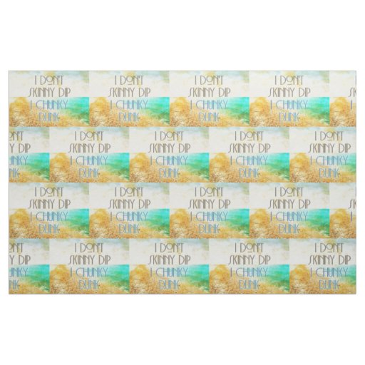 SlipperyJoe's Skinny Dip Chunky Dunk clear blue wa Fabric