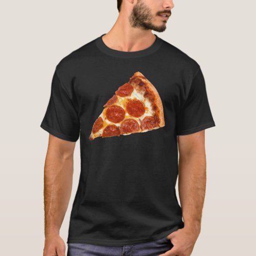 SlipperyJoes Sliced Pizza pepperoni cheese delici T_Shirt