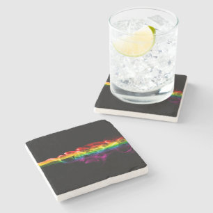 SlipperyJoe's smoke vivid rainbow-colors celebrate Stone Coaster