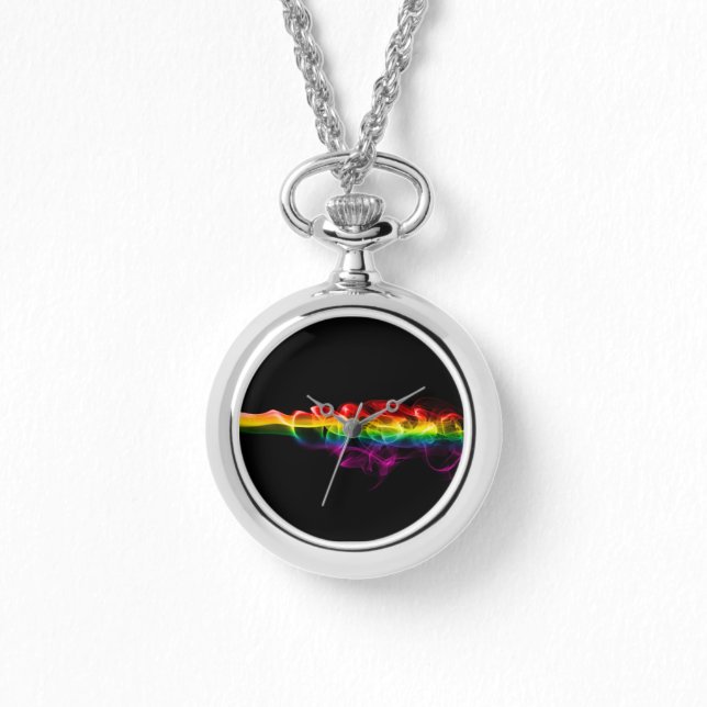 SlipperyJoe's smoke vivid rainbow-colors celebrate Watch (Front)