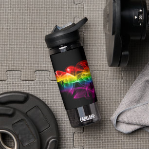 SlipperyJoe's smoke vivid rainbow-colors celebrate Water Bottle