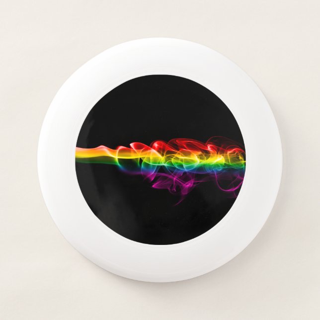SlipperyJoe's smoke vivid rainbow-colors celebrate Wham-O Frisbee (Front)